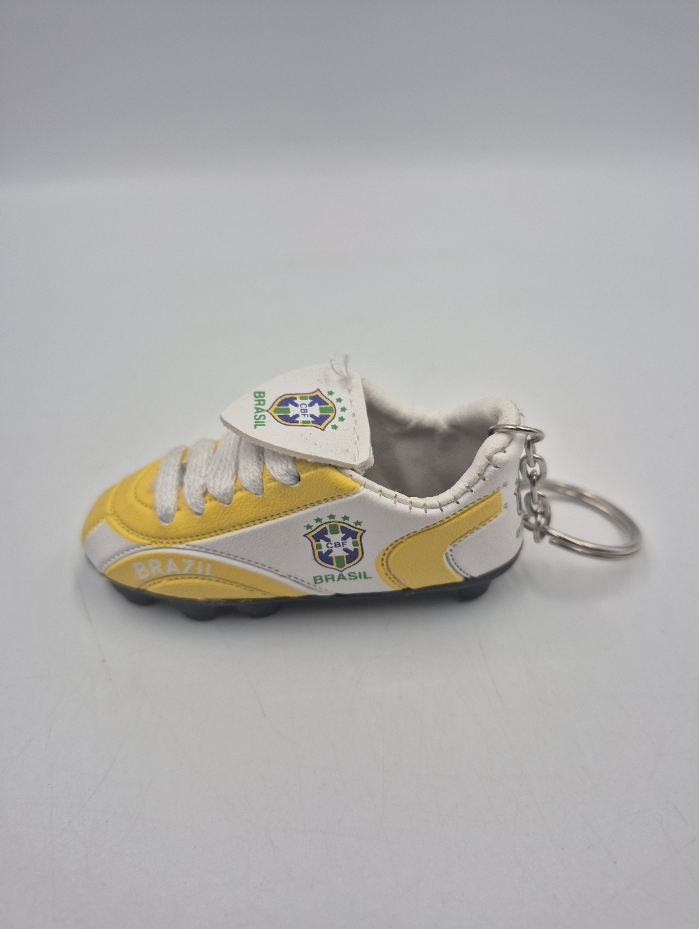 Brazil Mini Soccer Shoe Keychain -